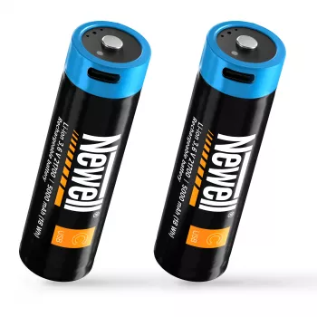 Newell 21700 USB-C 5000 mAh Rechargeable Li-ion Battery (2-Pack, Blister)