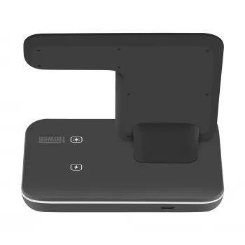 Newell induOne N-GY-Z5A Wireless Charging Station for 3 Devices - Black