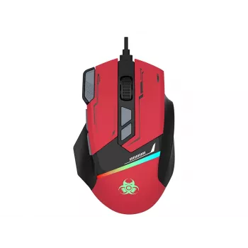 Tracer GameZone Spectra RGB juhtmega mänguhiir, 7200 DPI, punane (TRAMYS47839)