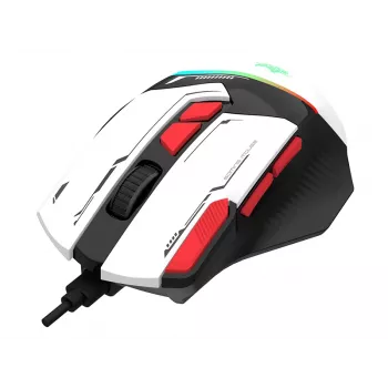 Tracer GameZone Spectra RGB juhtmega mänguhiir, 7200 DPI, valge (TRAMYS47840)