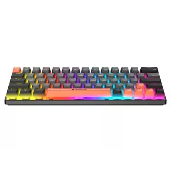 Tracer GameZone Raptor 63 Wired Mechanical Gaming Keyboard, 60% Form Factor, Outemu Blue Switches, RGB Backlighting, Graphite