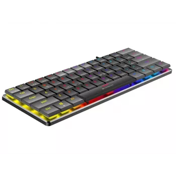 Tracer GameZone Keylo 61 Wired Mechanical Gaming Keyboard, 60% Layout, Outemu Red Switches, RGB Backlighting, Graphite