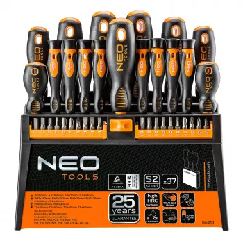Kruvikeerajate ja kruvikeerajaotsakute komplekt Neo Tools 37 eset