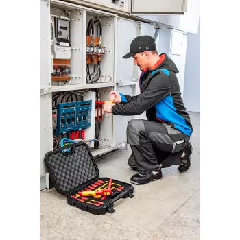 NEO TOOLS 1000V isoleeritud pesavõtmete komplekt, 19 tk, 1/2 tolli ajam, kroomvanadiumteras, VDE sertifikaat