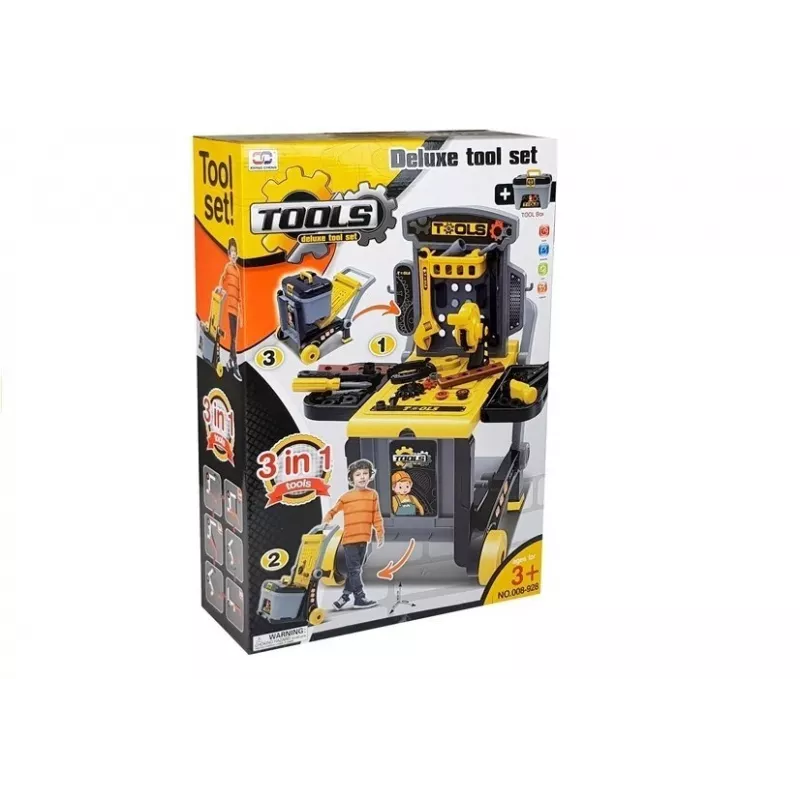 LEAN TOYS Portable Deluxe Tool Set Workshop in a Toolbox - 187 Pieces
