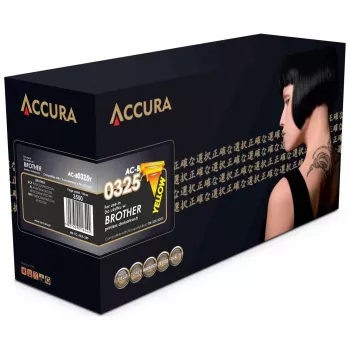 Accura Brother Toner (TN-325/320Y) Asenduskollane Ühilduv Laserprinteri Tindikassett Kõrge Saagis 3500 Lehte