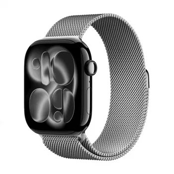 Crong Milano Steel roostevabast terasest Milanese aasaga rihm Apple Watchile 38/40/41/42 mm (hõbedane)