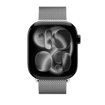 Crong Milano Steel roostevabast terasest Milanese aasaga rihm Apple Watchile 38/40/41/42 mm (hõbedane)
