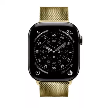 Crong Milano Steel - Roostevabast terasest rihm Apple Watch 42/44/45/49 mm (kuldne)