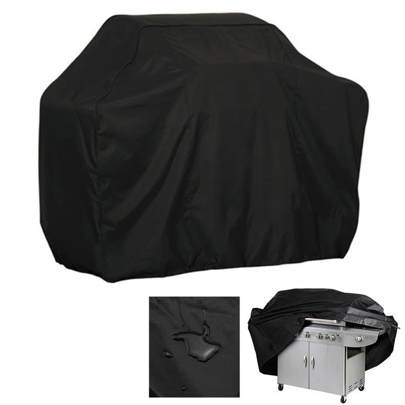 HURTEL Waterproof Protective Cover XXL Black for Grill, Bicycle, Motorcycle, Garden Furniture