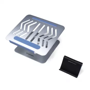 Wozinsky 360° Silver Laptop Stand with Phone Holder