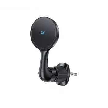 Wozinsky WCT5-6S4Y Autotelefonihoidja Qi/MagSafe 15W juhtmevaba laadijaga õhutusava jaoks - Must