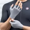 Rockbros Cycling Gloves Short Finger Breathable Size L Grey