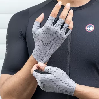 Rockbros Cycling Gloves Breathable Short Fingers Size XL Grey