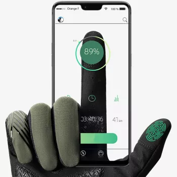 ROCKBROS Full Finger Cycling Gloves Spring/Summer/Autumn, Size S, Green