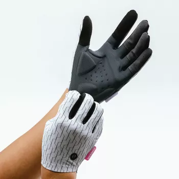 Rockbros Sports Gloves Full Spring-Summer Size L - White-Black