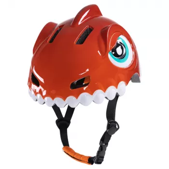 Wozinsky laste jalgrattakiiver dinosauruse motiiviga 52-56 cm punane