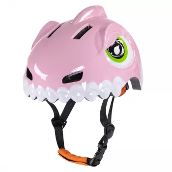 WOZINSKY Lasten jalgrattakiiver dinosauruse motiiviga 52-56 cm roosa
