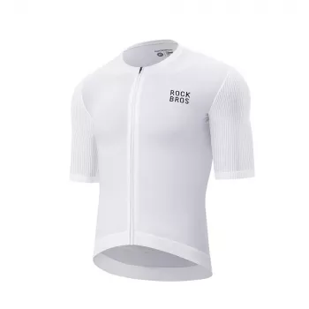 ROCKBROS Cycling Jersey 15200025 Short Sleeve Size XS - White