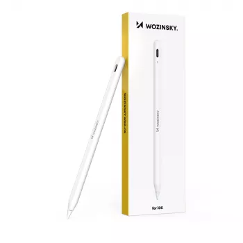 Wozinsky Stylus iPadile Apple iPad 2018-2025 | USB-C | Kiirlaadimine - Valge