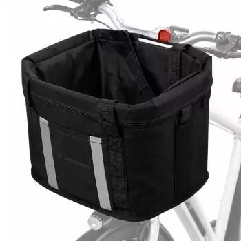 Wozinsky Large Fabric Bicycle Basket - Black