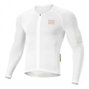 ROCKBROS Diamond YDCX008 Pikkade Varrukatega Jalgrattasärk Suurus L Valge