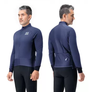 ROCKBROS YDWT014 Winter Fleece Double-Layer Cycling Jacket Size L - Blue