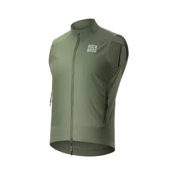 ROCKBROS Windproof Cycling Vest YDMJ003 Spring/Autumn Size XL Green