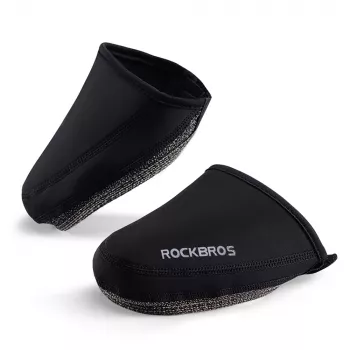 ROCKBROS LF1030 Tuulekindlad ja Soojustatud Varbakatted Jalgrattakingadele, Must, EU 39-45