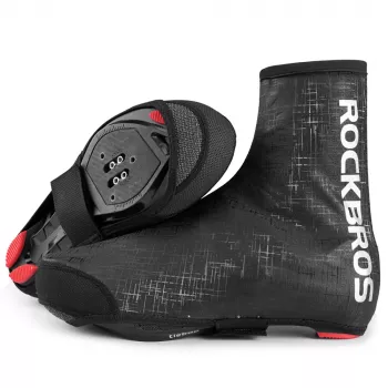 Rockbros LF1081 Windproof Waterproof Cycling Shoe Covers 42-46 EU - Black
