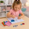 LEAN TOYS Creative Foil Art DIY Kit for Sticking with Glossy Foil - Flower Design