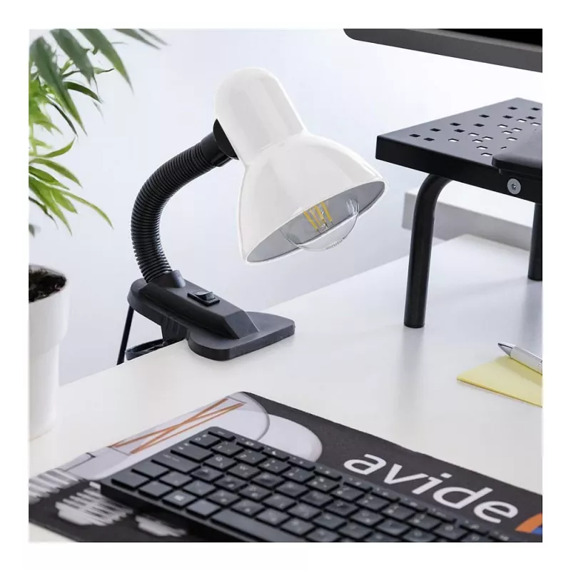 Avide Basic Clipbar Max 60W Klambriga laualamp Must