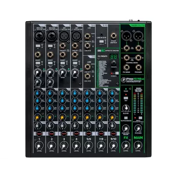 Mackie ProFX10v3 Analoogmikser USB-ga, 10-kanaliline, Onyx eelvõimendid, GigFX efektid