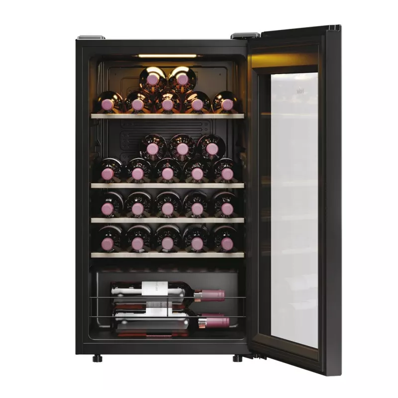 Haier HWS34GGH1 Wine Bank 50 Serie 3 Kompressoriga Veinijahuti, eraldiseisev, must, 34 pudelit