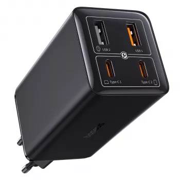 Baseus GaN6 Pro 100W USB-C laadija must EU-pistikuga