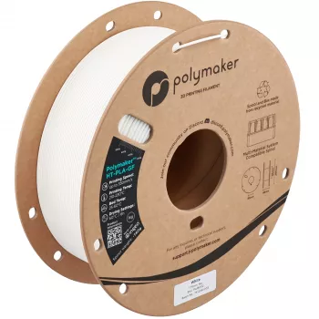 Polymaker HT-PLA-GF 1.75mm White 1kg Glass Fiber Reinforced High-Temperature PLA Filament