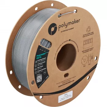 Polymaker PETG 3D-printeri filament, 1,75 mm, 1 kg, hõbedane (PB05010)