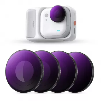 K&F Concept 4-osaline 2-in-1 ND/PL filtrite komplekt ND8/PL ND16/PL ND32/PL ND64/PL Insta360 GO Ultra jaoks, SKU.1673