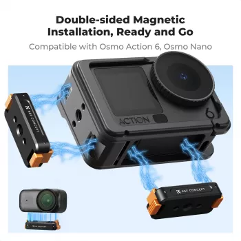 Magnetic Quick Release Mount with 1/4 inch Thread for DJI Osmo Action 6 / Nano / Kf12.0028