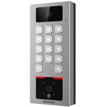 Hikvision DS-K1T502DBWX-CQR näotuvastusterminal 7-tollise puuteekraani, 2 MP topeltobjektiiviga kaamera, sõrmejälje, Mifare-kaardi, PIN-koodi, Wi-Fi, IP65, IK08