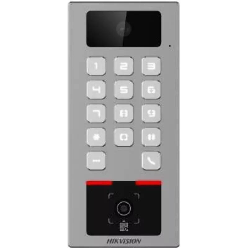 Hikvision DS-K1T502DBWX-CQR näotuvastusterminal 7-tollise puuteekraani, 2 MP topeltobjektiiviga kaamera, sõrmejälje, Mifare-kaardi, PIN-koodi, Wi-Fi, IP65, IK08