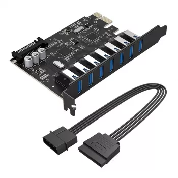 ORICO PVU3 PCI-E 7x USB 3.0 Expansion Card - Must