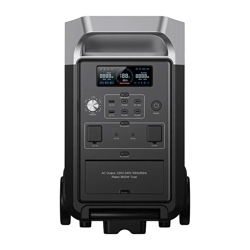 FOSSIBOT F3600 Pro 3600W Portable Power Station (Black)