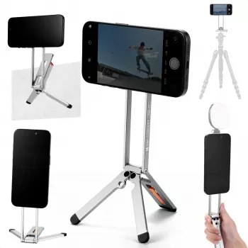 KF 3-in-1 Magnetic Phone Tripod & Holder MagSafe Compatible Silver (KF31.139S1)