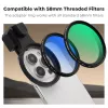 K&F Concept Smartphone Clip Mount for 58mm Filters and Lenses - Black