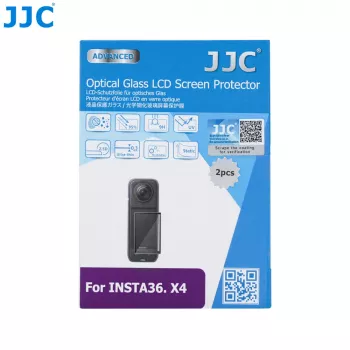 JJC 2x Karastatud Klaasist Ekraanikaitse 9H Insta360 X4 jaoks (GSP-X4K2)