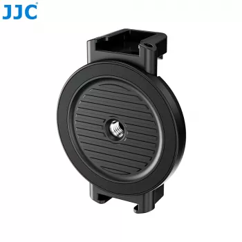 JJC MS-SPC1 Must magnetiline telefonihoidja 1/4 inch keermega ja 2 külmkingakinnitusega iPhone MagSafe jaoks