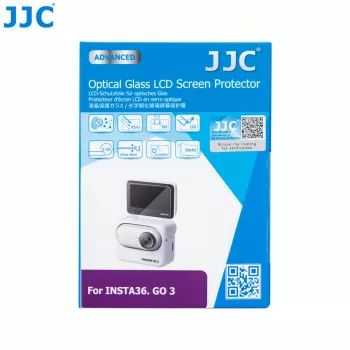 JJC GSP-GO3 Karastatud klaasist ekraani- ja objektiivikaitsekomplekt Insta360 GO 3 jaoks
