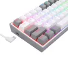 Redragon K617 Fizz RGB White/Grey 60% Mechanical Gaming Keyboard with Hot-Swappable Red Switches