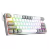 Redragon K617 Fizz RGB White/Grey 60% Mechanical Gaming Keyboard with Hot-Swappable Red Switches